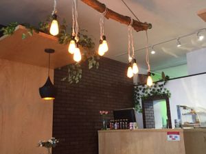 Creative decor  at Vegan Ville in Mexico City