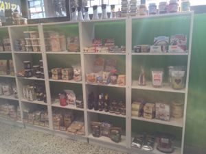 Vegan score! This is just a small portion of their offerings. at Vegan Ville in Mexico City