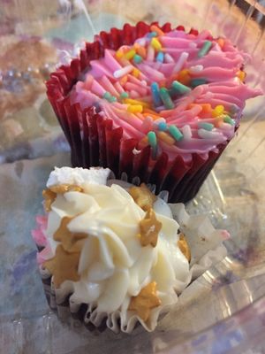 Gluten-free cupcakes at Vegan Ville in Mexico City