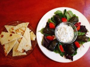 The Grape Leaves Plate at The Knight Kaffee in Raleigh