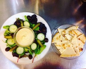 The Baba Ghannouj Plate at The Knight Kaffee in Raleigh