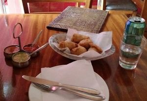 Samosas and Kathirolls at Namaste in Belo Horizonte