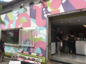 Outside at Sorveteria Inventiva in Belo Horizonte