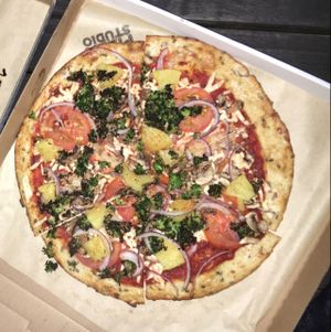 LOVE ME SOME VEGAN PIZZA  at Pizza Studio in Tukwila