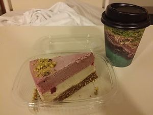 White Chocolate Raspberry Cheesecake at Cocomamas in Elsternwick