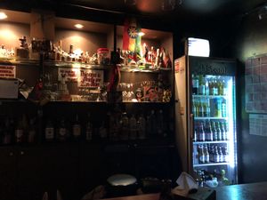 Behind the bar at Club Zion - 클럽 자이언 - maybe closed in Seoul