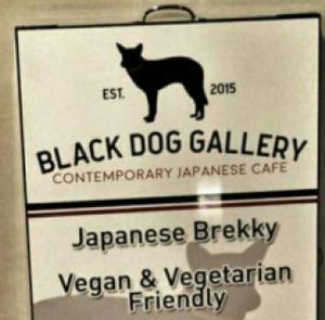 Sign at Black Dog Gallery in Tusmore