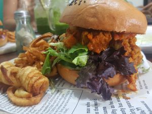 Jack Burger at Herb & Sprout Co in Maroubra