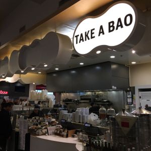 Located in the center of the Century City mall food court at Take a Bao in West Los Angeles
