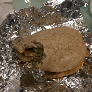 whole wheat bao with tofu and veggies at Take a Bao in West Los Angeles