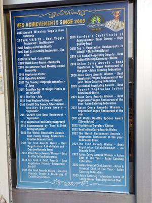  at Vegetarian Food Studio in Cardiff