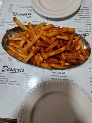 Chilli fries at Vegetarian Food Studio in Cardiff