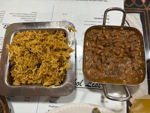 Black eye bean curry with beany rice    at Vegetarian Food Studio in Cardiff