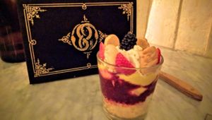 ";Boring English Trifle"; dessert at Kindred in San Diego