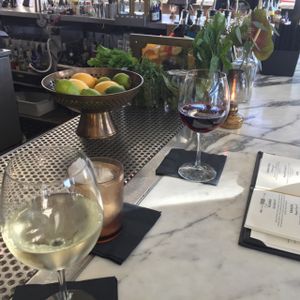 sitting at the bar... at Kindred in San Diego