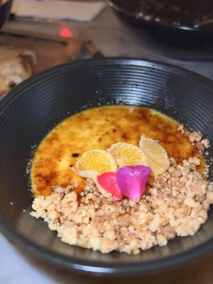 Crème brûlée 3/5 - a bit tangy   at Kindred in San Diego