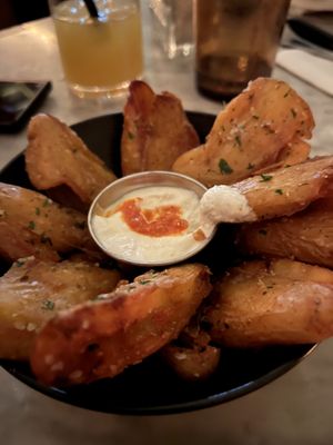 5/5 crispy potatoes  at Kindred in San Diego