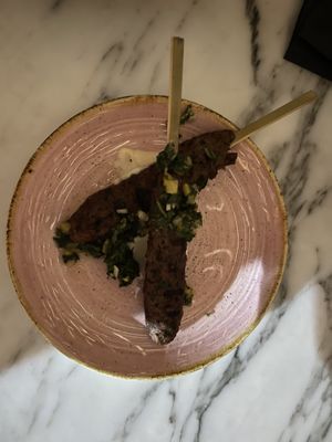 skewers   at Kindred in San Diego