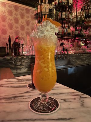 lunar vision (essentially a carrot cake inspired drink… so cool!)   at Kindred in San Diego
