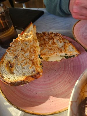 Grilled cheese at Kindred in San Diego