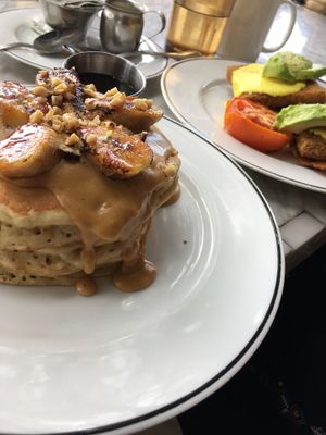 Pancakes + Benedict for Brunch at Kindred in San Diego