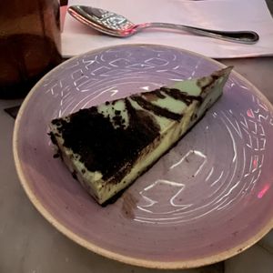 mint oreo cheesecake😍  at Kindred in San Diego