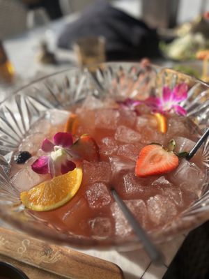 Punch bowl for 2 on spaghetti Sunday   at Kindred in San Diego