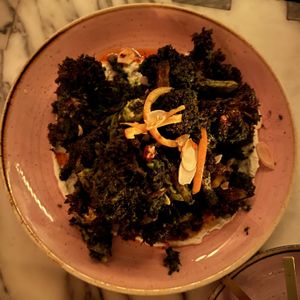 charred remainss  at Kindred in San Diego