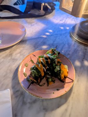 Chimichurri kebabs at Kindred in San Diego