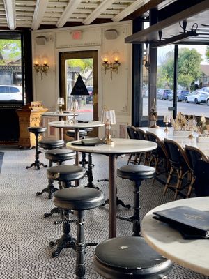 High top seating  at Kindred in San Diego