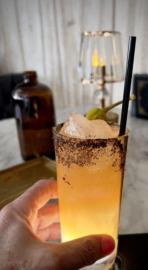 Camino Muerto (mezcal drink)  at Kindred in San Diego