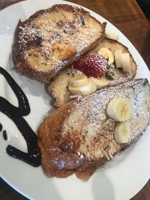 French toast without egg wash.  at Kindred in San Diego