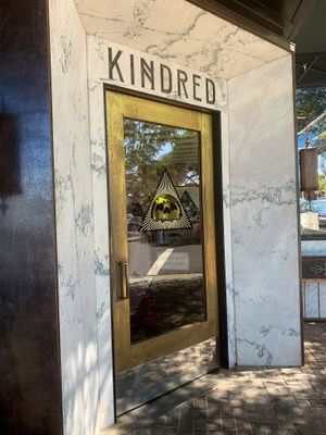 Front door  at Kindred in San Diego