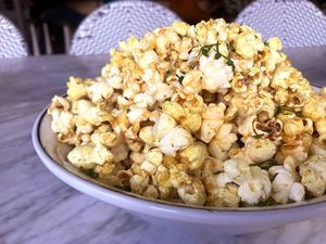 World class popcorn  at Kindred in San Diego
