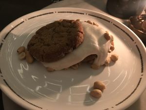 Peanut butter cookie sandwich at Kindred in San Diego