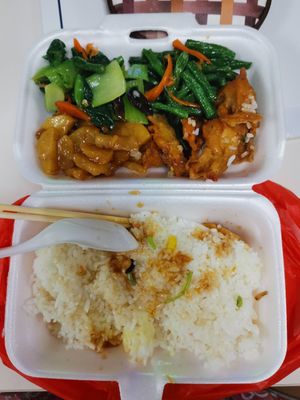 Dish nice. $4 at Kwan Inn Vegetarian 观音斋 - Bugis in Central Singapore
