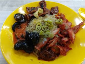 Pine tree and another was closed so glad this was opened at Kwan Inn Vegetarian 观音斋 - Bugis in Central Singapore