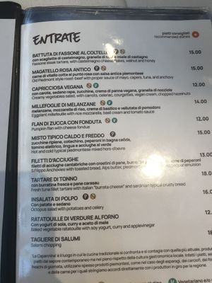   at La Capannina in Turin