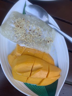 Mango sticky rice. Delicious!  at Thai Chili in Elk Grove