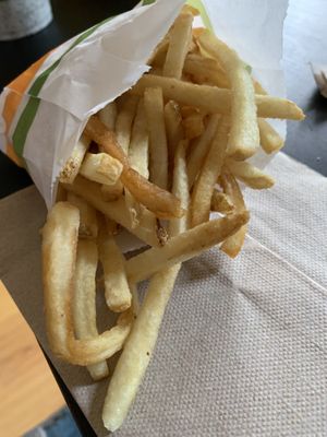 Regular Fries (just potatoes, oil and salt) at Plant Power Fast Food - Ocean Beach in San Diego