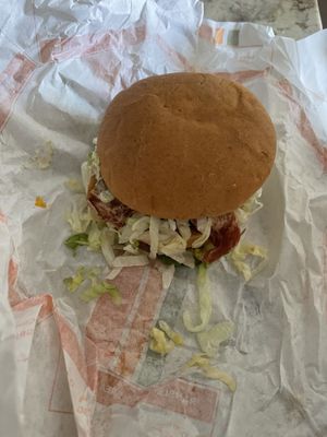 filet o fish at Plant Power Fast Food - Ocean Beach in San Diego