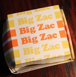 “Big Zac" box at Plant Power Fast Food - Ocean Beach in San Diego