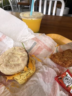 best egg sandwich on the planet  at Plant Power Fast Food - Ocean Beach in San Diego