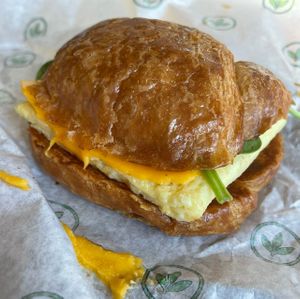 egg & cheese croissant   at Plant Power Fast Food - Ocean Beach in San Diego