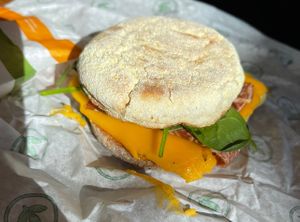 bacon egg & cheese   at Plant Power Fast Food - Ocean Beach in San Diego