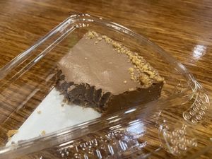 Chocolate cheesecake   at Plant Power Fast Food - Ocean Beach in San Diego