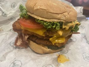 Crispy Chicken sandwich   at Plant Power Fast Food - Ocean Beach in San Diego