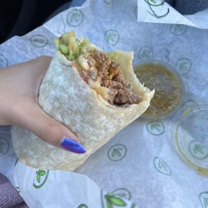 california burrito   at Plant Power Fast Food - Ocean Beach in San Diego