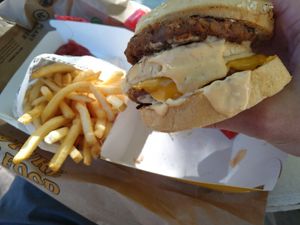 Special sauce at Plant Power Fast Food - Ocean Beach in San Diego