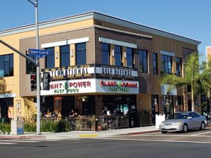 Outside at Plant Power Fast Food - Ocean Beach in San Diego
